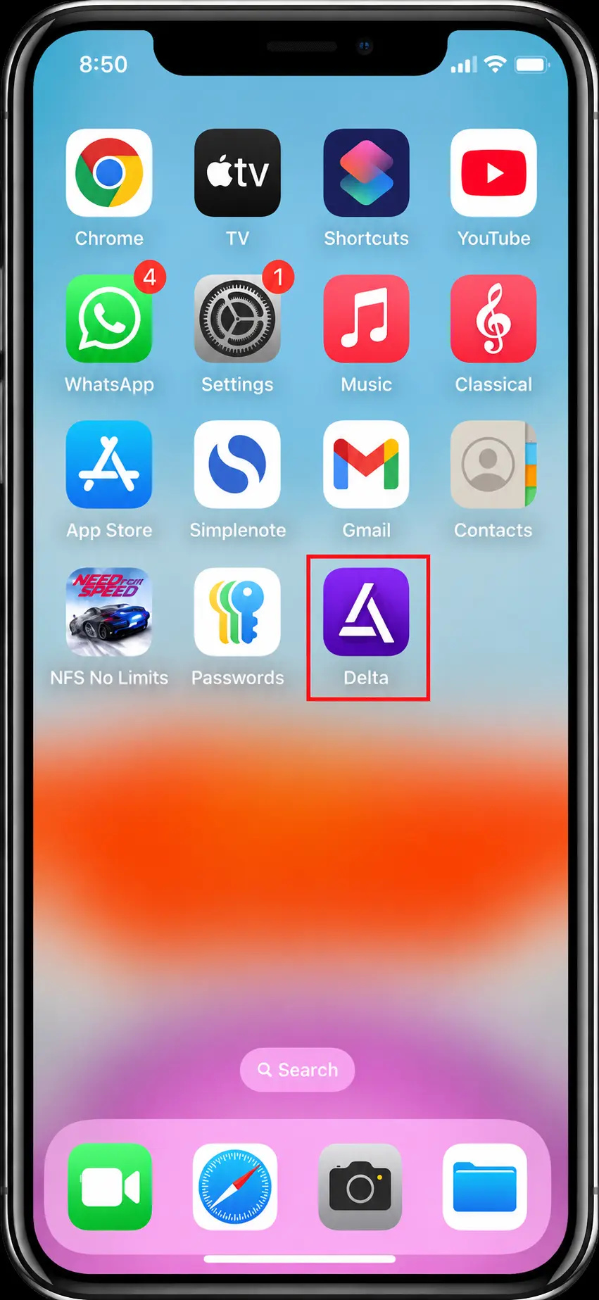 iPhone settings screen showing the trust developer profile step